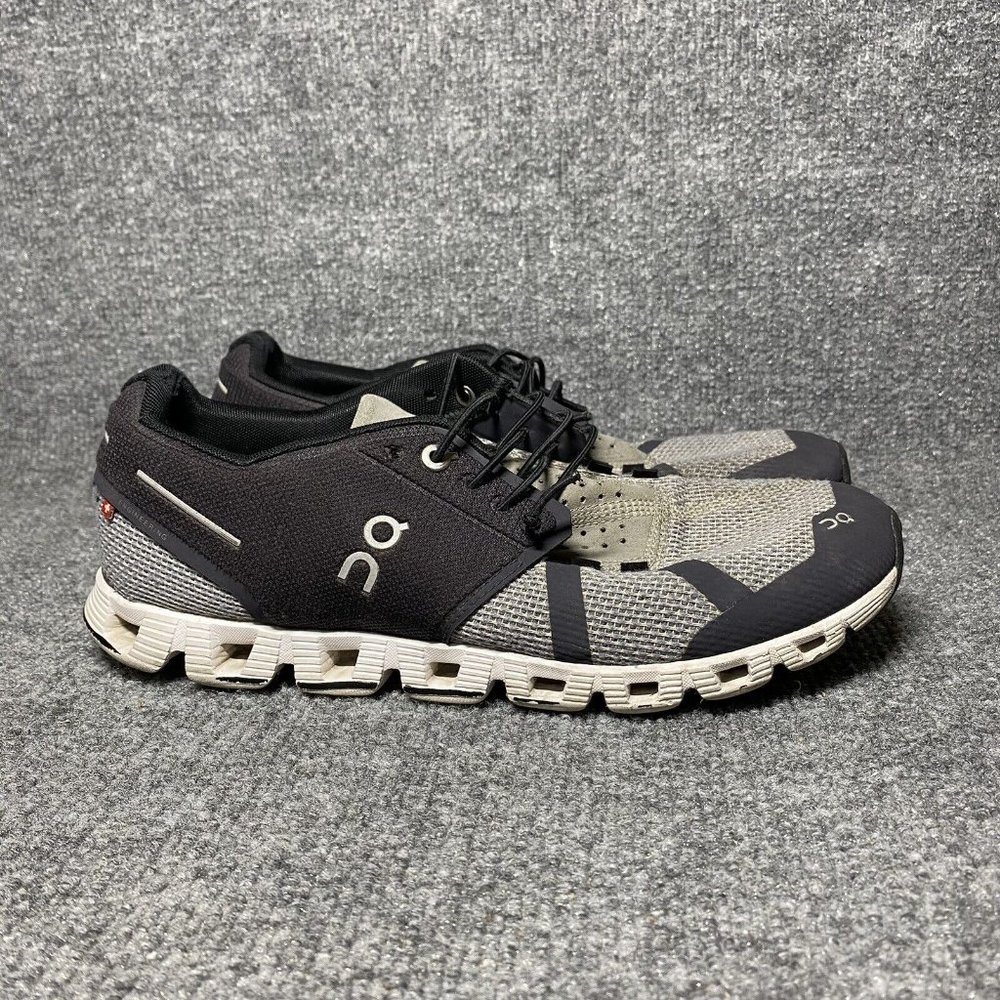 On Cloud Running Shoes Mens 8 Black Gray Athletic *